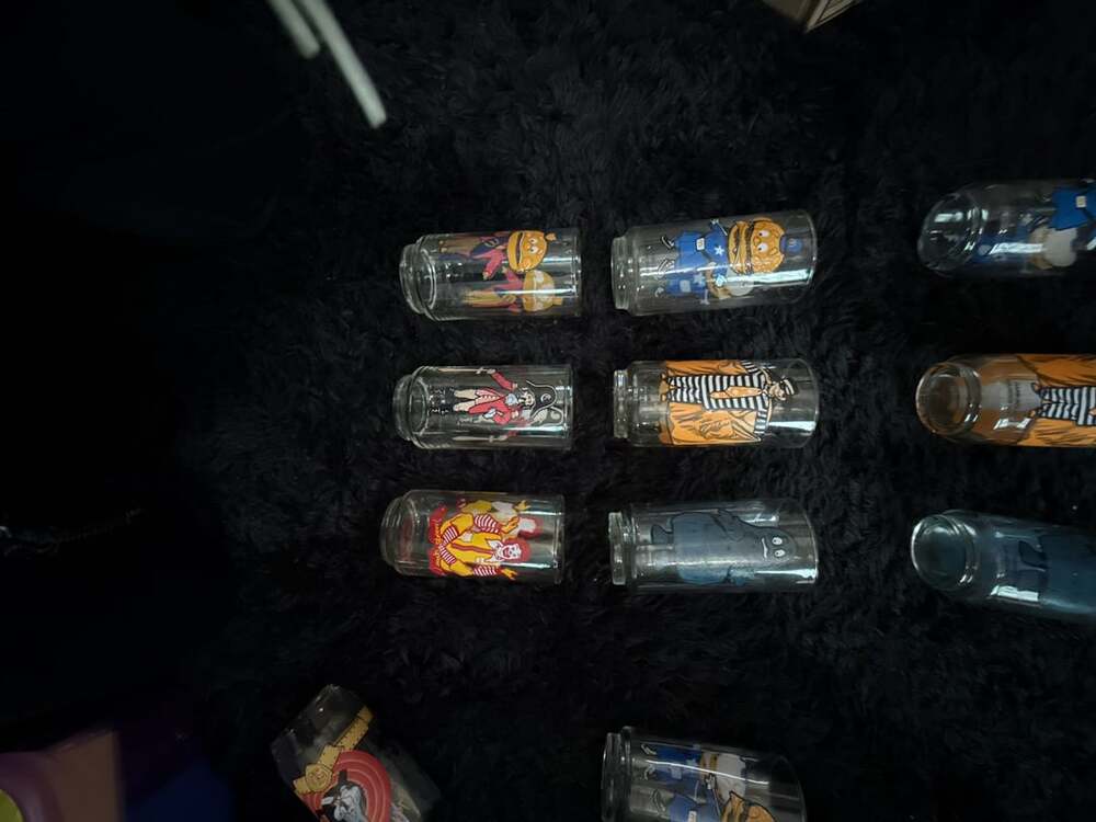 1977 McDonald's Collector Series Glasses Vintage Complete Set of 6 Characters